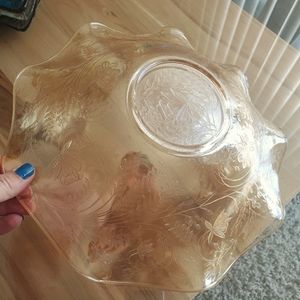Vintage, Amber Depression Glass Bowl